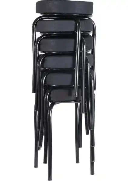 Ekip Metal Siyah Tabureler Modern ve Dayanıklı Oturma Çözümüdür