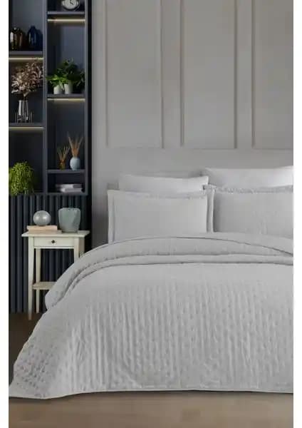 Elart Helena Taş Çift Kişilik Yatak Örtüsü 3 Parça Modern ve Dayanıklı Tasarım