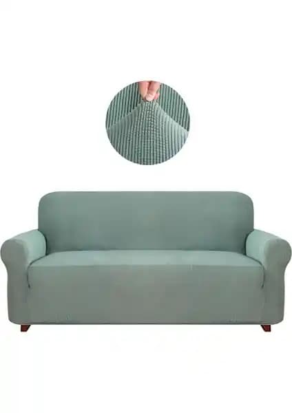 Elgeyar Likrali Koltuk ve Kanepe Örtüsü 3 Kişilik Esnek ve Şık Koruyucu Ürün