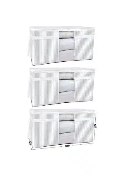 Esti Pencereli Katlanabilir Yastık ve Yorgan Saklama Çantası ile Evde Düzeni Sağlayın