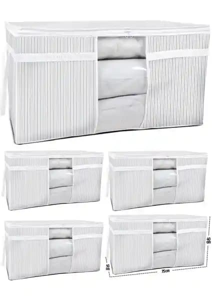 Esti Pencereli Yastık Hurcu 75x40x40 cm geniş iç hacim ve pratik kullanım için ideal