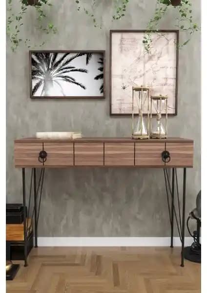 Evdemo Asia Çekmeceli Dresuar Ceviz Rengi Modern ve Sağlıklı Mobilya Tasarımı