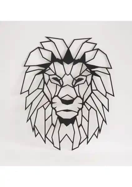 Evdeucuz Evde Ucuz Aslan Başı Ahşap Duvar Dekoru Modern ve Şık Tasarım