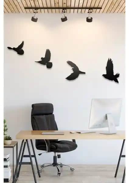 Evdeucuz Modern Kuş Duvar Süsüyle Evinize Şıklık ve Doğallık Katın