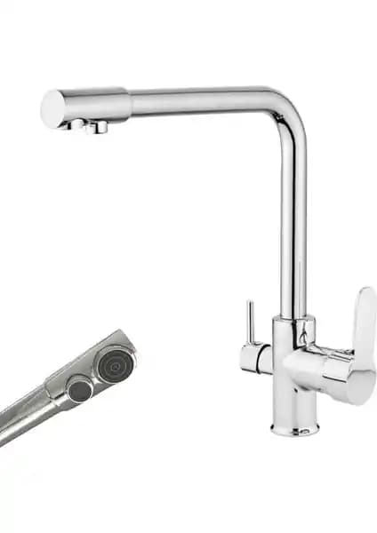 Evora 3 Yollu Su Arıtma Musluğu: Modern Mutfaklar İçin Şık ve Fonksiyonel Çözüm