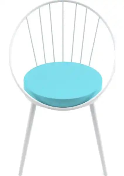 Eylül Metal Tel Sandalye Turkuaz: Modern ve Dayanıklı İç ve Dış Mekan Kullanımı