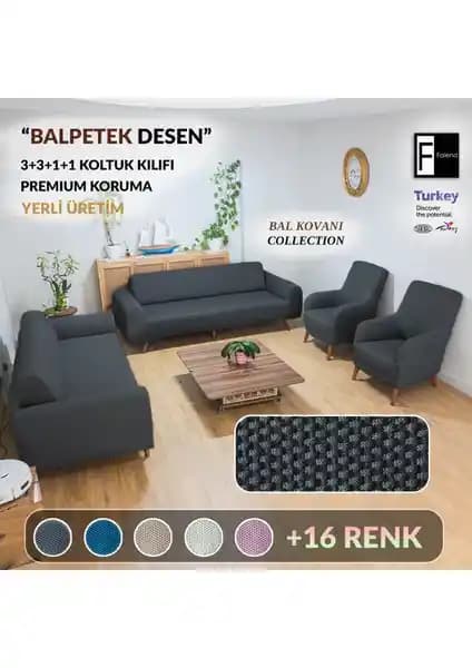 Faiend Antrasit Koltuk Kılıfı Modern Tasarım ve Fonksiyonellik ile Dekorasyonunuza Şıklık Katıyor