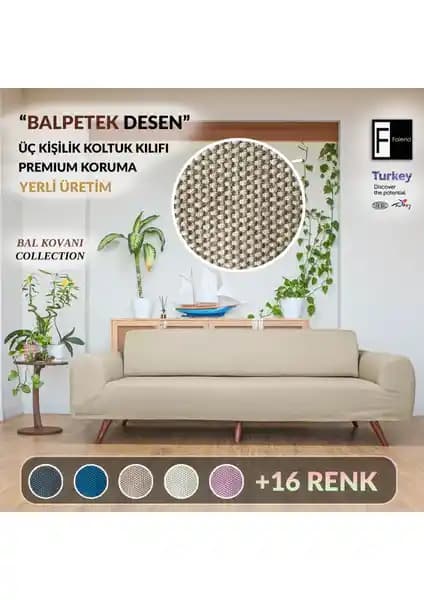 Faiend Likrali Esnek 3 Kişilik Koltuk Kılıfı: Modern ve Dayanıklı Koruma Çözümü