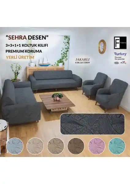 Faiend Sehra Desen Kanepe Kılıfı: Estetik ve Koruma Sunan Modern Tasarım