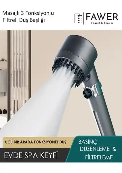 FAWER Duş Başlığı: Çok Fonksiyonlu Tasarım ve Su Tasarrufu Özellikleri