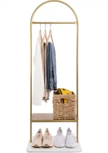 Fec Reklam Afrodit Metal Ayaklı Askılık Modern ve Pratik Ev ve Ofis Depolama Çözümü