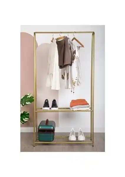 Fec Reklam Gold Metal Askılık: Modern ve Dayanıklı Tasarım ile Giyim Düzenleme Çözümü