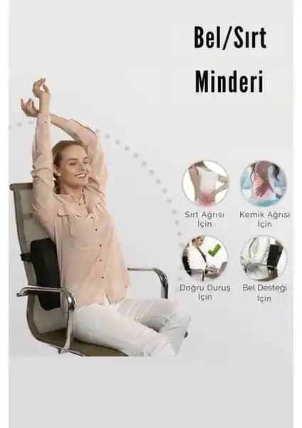 Figiza Grantout Lüx Ortopedik Sırt Minderi Bel ve Sırt Sağlığını Destekler