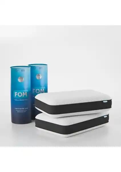 FOM 2'li Ortopedik Visco Yastık Seti ile Uyku Kalitenizi Artırın ve Boyun Rahatlığı Sağlayın