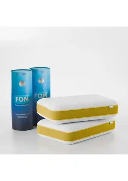 FOM 2'li Tombik Ortopedik Visco Yastık Seti ile Sağlıklı ve Konforlu Uyku Deneyimi