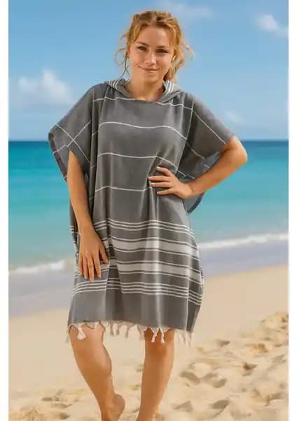 Formeya %100 Pamuklu Yetişkin Peştemal Panço Geniş Renk ve Boyut Seçenekleriyle Kullanıma Hazır