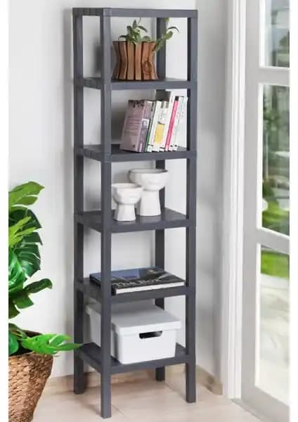Frapan Home 6 Katlı Plastik Raf Ünitesi: Modern ve Çok Yönlü Depolama Çözümü