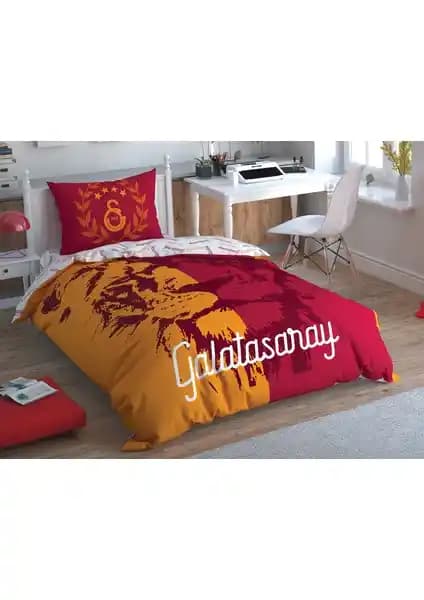 Galatasaray Aslan Logo Tek Kişilik Lisanslı Nevresim Takımı Özellikleri ve Kullanıcı Yorumları