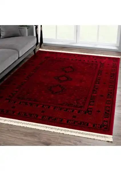 Giza Home Afgan Türkmen Otantik Desenli Dokuma Halı 80x150 cm dayanıklı ve şık dekoratif ürün