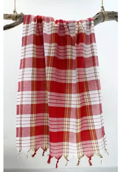 GOLDRİSE Bedinn Peştemal Klasik Kırmızı: Modern Tasarım ve Yüksek Kaliteyle Türk Kültürünü Yansıtıyor