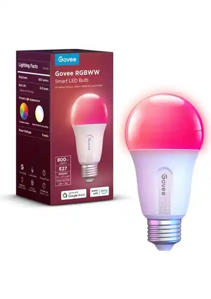 Govee WiFi ve Bluetooth Destekli Akıllı LED Ampul ile Modern Aydınlatma Çözümleri