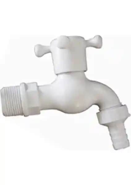 Güçlü Plastik Bahçe Musluğu Çeşme 1/2" - Dayanıklı ve Pratik Bahçe Sulama Çözümü