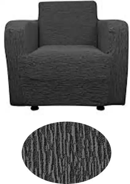 GüzelEvim Tekstil Jakarlı Düz Desenli Tekli Koltuk Kılıfı ve Koruma Çözümü