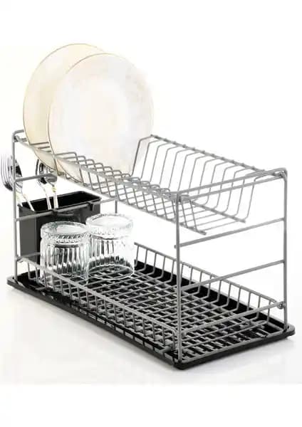 Hagen paslanmaz çift katlı tabaklık: mutfak düzeni ve şıklık sağlayan çözüm