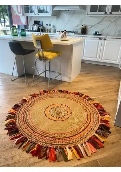 Halımax Milda Jüt El Örgüsü Kilim: Doğal ve Şık Dekoratif Seçenekler