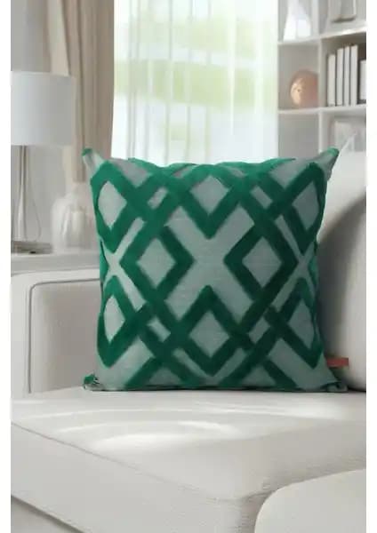 Hamur Bohem Punch Panç Desenli Dekoratif Kırlent Kılıfı 43x43 cm Türkiye Üretimi