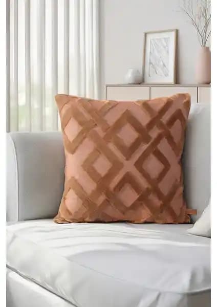 Hamur Mila Vizon Bohem Tarzı Punch Panç Desenli Kırlent Kılıfı 43x43 cm