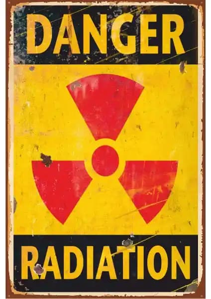 Hayat Poster Danger Retro Vintage Ahşap Poster Dekoratif Duvar Süsü 20x30 cm