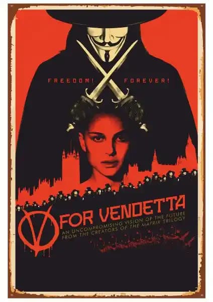 Hayat Poster for Vendetta Retro Ahşap Poster ile Evinize Sanat Katın