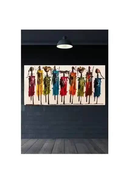 Hediyeler Kapında 60 x 120 Totemler Duvar Kanvas Tablo Modern ve Dayanıklı Dekorasyon Ürünü