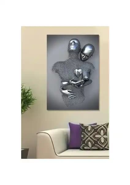 Hediyeler Kapında 70x100 Teslimiyet Kanvas Duvar Tablo ile Evinize Sanat Katın