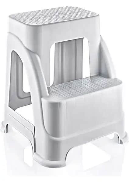 Hobby Life Büyük Boy 2 Basamaklı Merdiven Tabure Beyaz Tasarımı ve Kullanım Avantajları