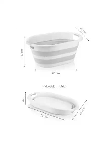 Hobby Life Katlanır Çamaşır Sepeti 38 Lt Pratik ve Dayanıklı Ev Temizlik Çözümü