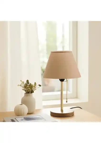 Homing Sera Ahşap Ayaklı Abajur Yatak Odası ve Oturma Alanları İçin Şık ve Dayanıklı Aydınlatma Çözümü