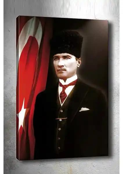 İdora Mustafa Kemal Atatürk Kanvas Tablo: Modern ve Estetik Tarih Dekorasyonu