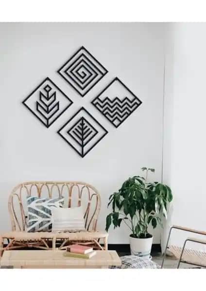 ION Siyah 4 Elements Duvar Dekoru Modern ve Şık Tasarım Özellikleri ve Kullanım Avantajları