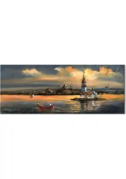 İstanbul’un Kız Kulesi Temalı Kanvas Tablo ile Mekânlarınızı Şehre Taşıyın