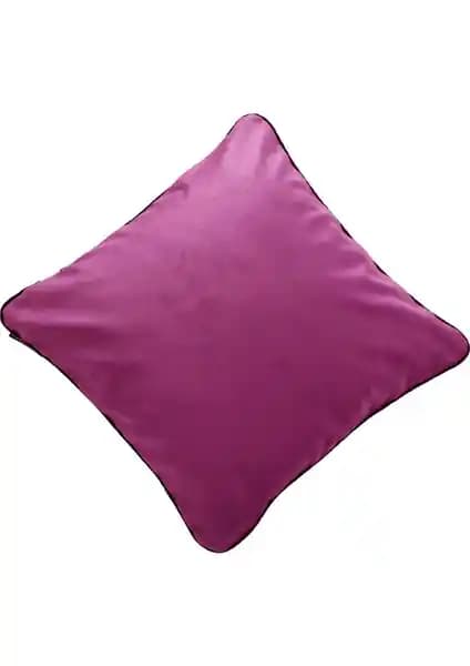 Ju Yaratıcı Tasarım Biyeli Kırlent Yastık Kılıfı Lila Estetik ve Dayanıklı Dekoratif Ürün