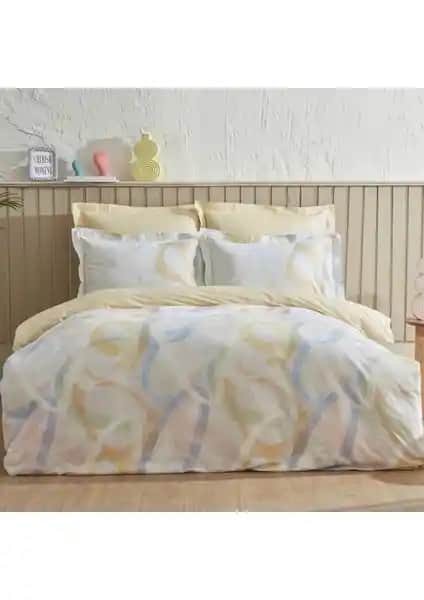 Karaca Home Favora Çift Kişilik Pamuk Nevresim Takımı Modern ve Şık Tasarım