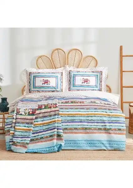 Karaca Home Perez Hardal %100 Pamuk Tek Kişilik Nevresim Takımı - Modern ve Şık Tasarım