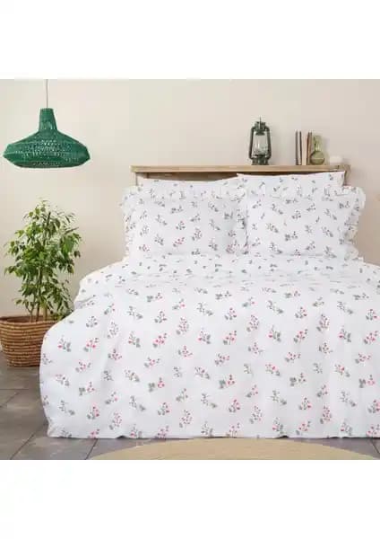 Karaca Home Silvie Kırmızı %100 Pamuk Fırfırlı Çift Kişilik Nevresim Takımı Özellikleri