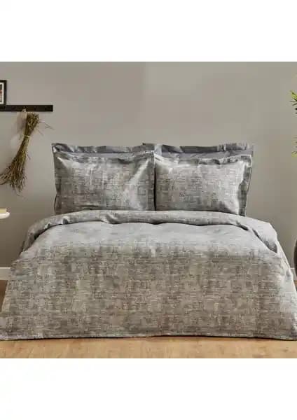 Karaca Home Valerine Çift Kişilik Yatak Örtüsü Seti Gri Modern Tasarım ve Dayanıklılık
