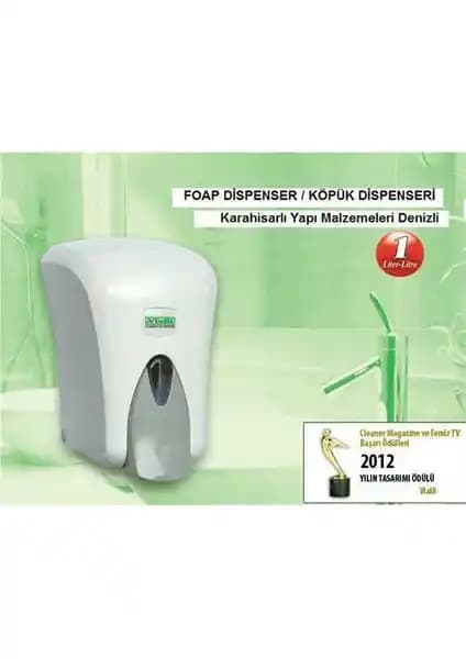 Kârahisarlı Vialli F6 Hazneli Köpük Sabun Dispenseri: Estetik ve Fonksiyonel Hijyen Çözümü