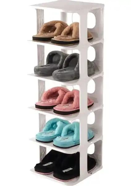 Kitchen Trend Çok Katmanlı Krem Lüx Ayakkabı Düzenleyici: Modern ve Pratik Depolama Çözümü