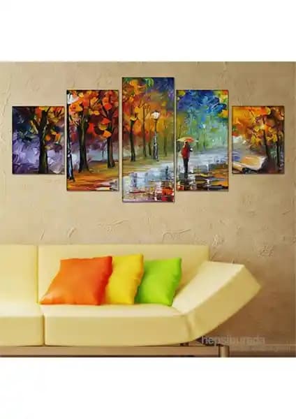 Kp-05 5 Parçalı Canvas Tablo: Estetik ve Dayanıklılık ile Modern Dekorasyon