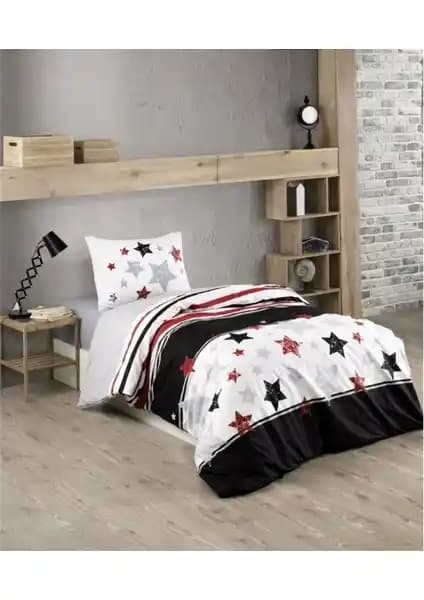 Kristal By Taç Tutku Siyah Beyaz Tek Kişilik Nevresim Takımı Modern ve Şık Tasarımıyla Öne Çıkıyor